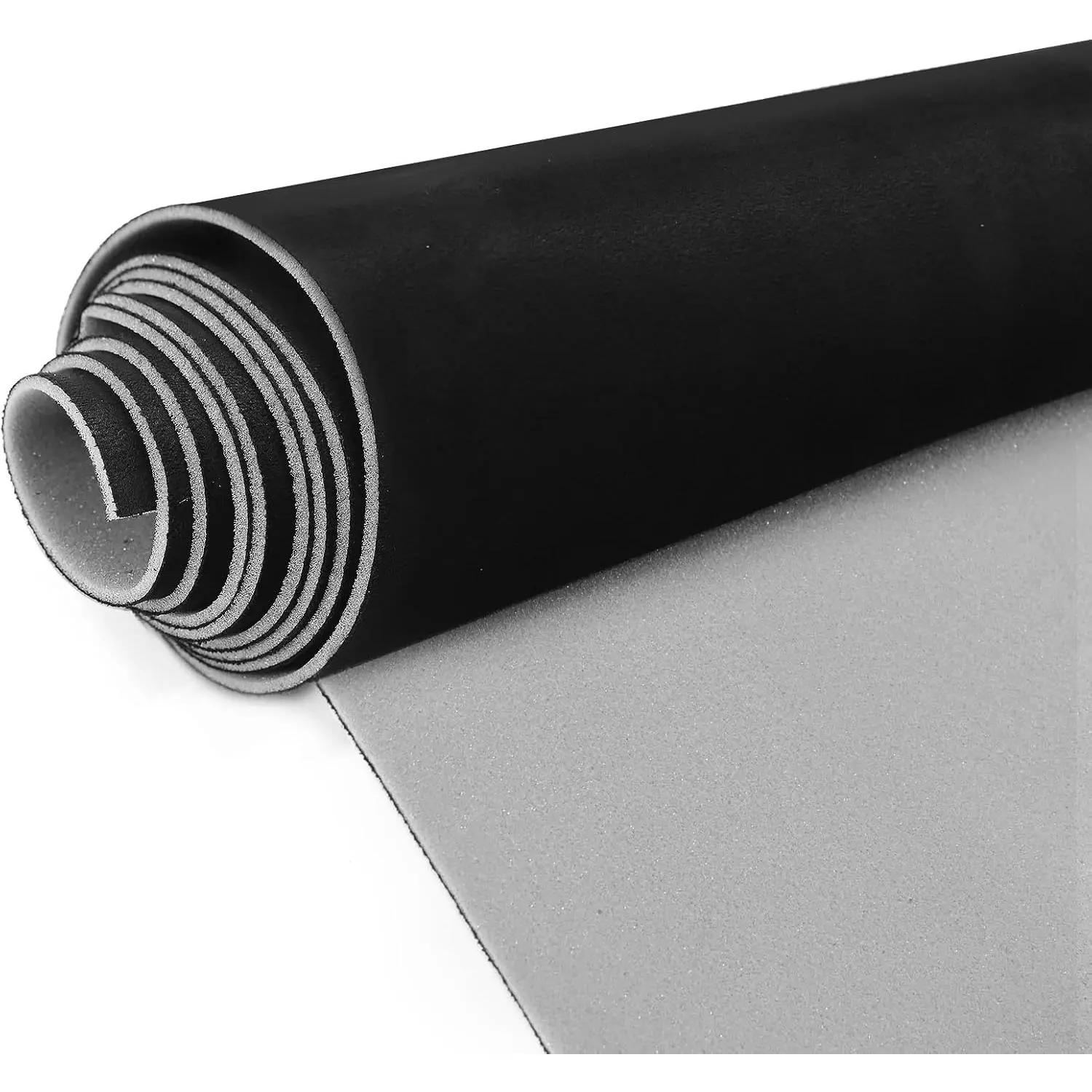 Suede Headliner Fabric with Foam Backing Material - Automotive/Home Micro-Suede Headliner Flame Retardant Fabric for Car Replacement/Repair/DIY (Black 96 * 60 Inch)