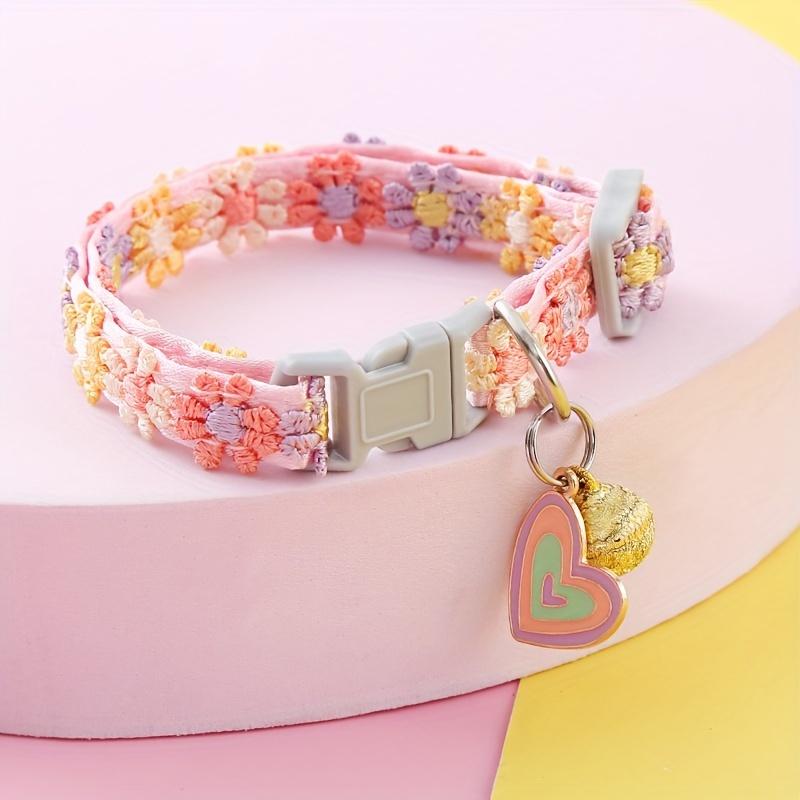 Spring atmosphere, 1 piece of lace pet collar, adjustable cat collar with pendant, suitable for small cats and dogs, a gift for pets treat pouch collat car harness seatbelt quirky weatherproof case sympathy training breathable mesh cat harness two leash