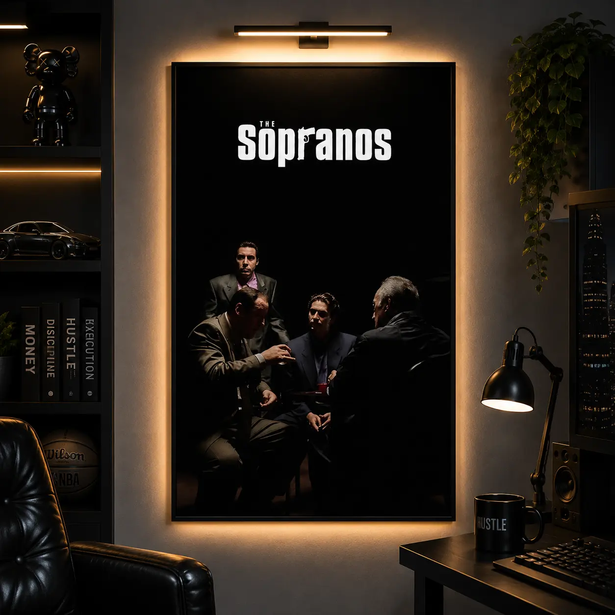 The Sopranos TV Show Artistic Poster Print, Minimalist Mob Crime Drama Wall Art, Vintage Collectibles for Fans, Bedroom-Balcony Kid Room Home Decor, Wardrobe Accent Gift for Home Supplies Enthusiasts