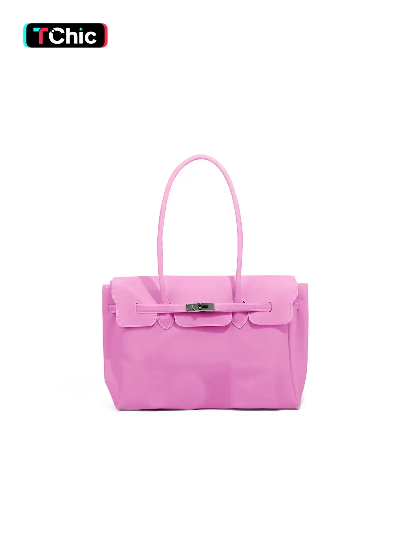 Translucent Beach Handbag for Women, Jelly Solid Color Tote Bag, Underarm Bag, Lightweight Shoulder Bag for Office, Beach & Vacation Essentials