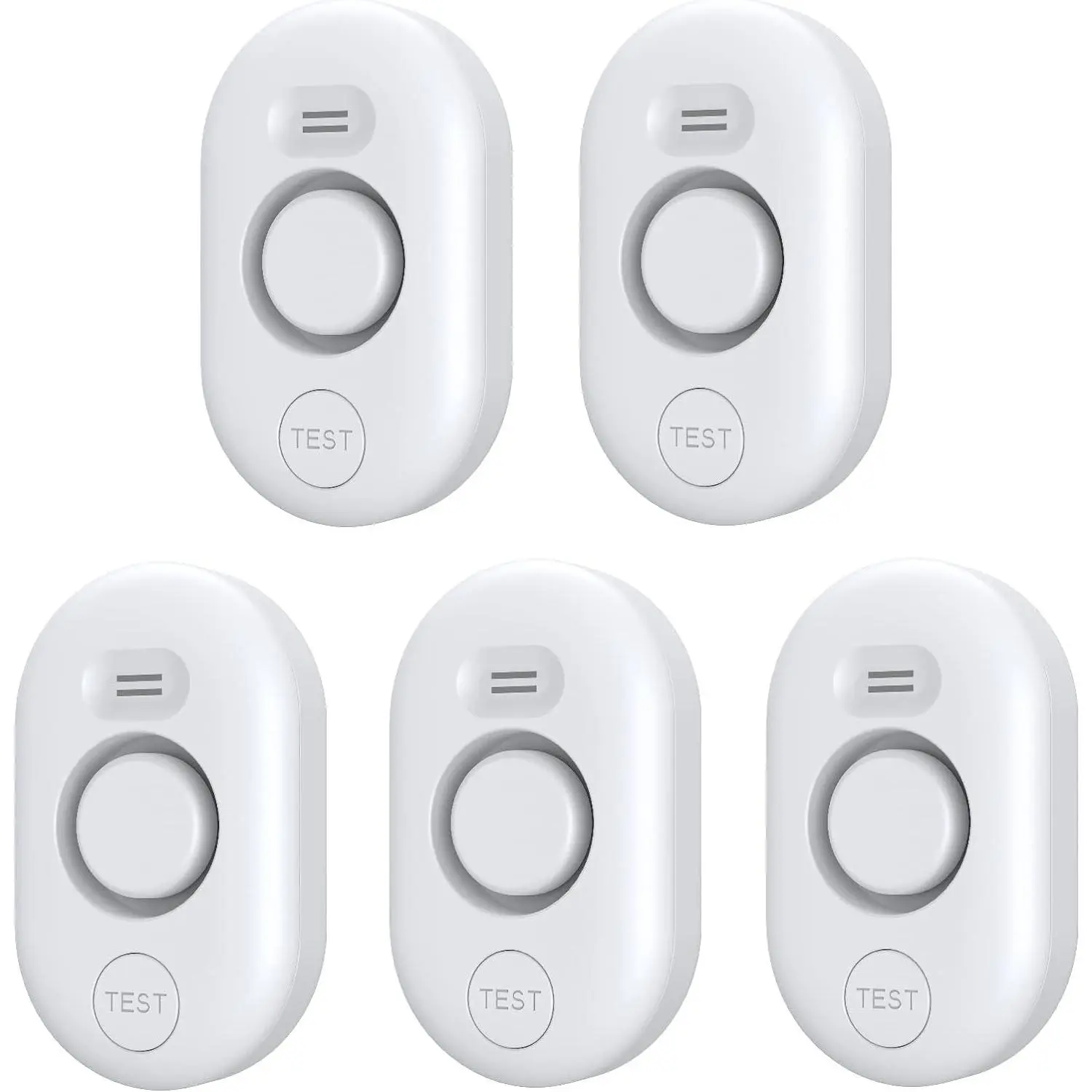 5 Pack Water Leak Detectors for Home - 100dB Water Sensor Alarm for Basement, Flood Leakage Detection Devices for Pipe/Drain/Sink/Faucet Drip Alert, Floor Flooding in Bathroom/Kitchen/Toilet/Laundry Room