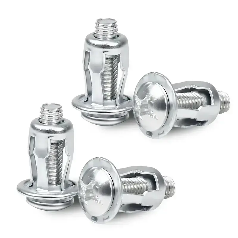 30/90PCS Rivet Nuts Set, M4 M5 M6 Carbon Steel Threaded Button Rivet Nuts, Heavy-Duty High-Strength Fasteners for Furniture, Repair & Reinforcement