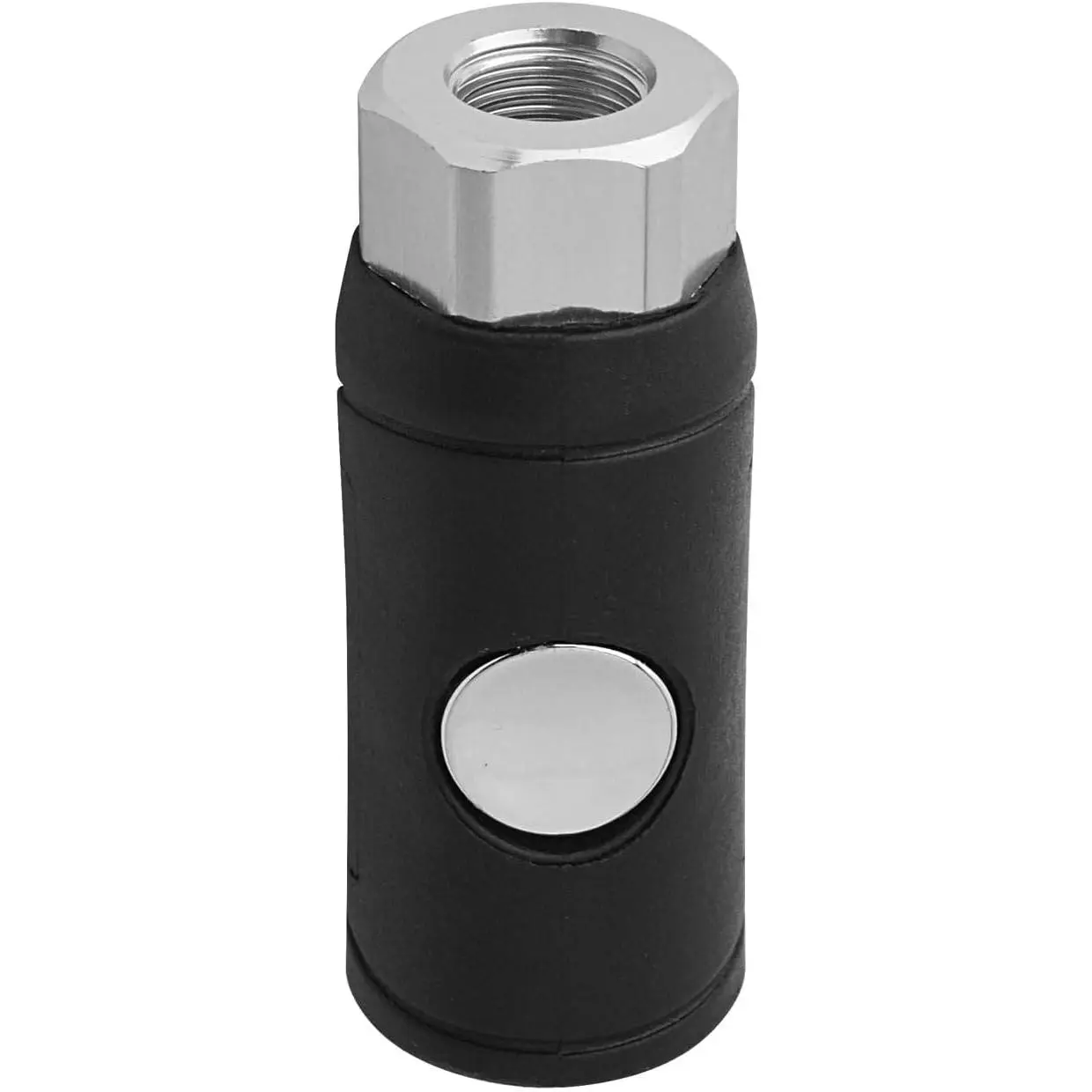 1/4" Female I/M Type Air Coupler - Push Button Safety Quick Connect, Synthetic Workshop Pneumatic Tool Fitting with 145 psi, -65°F to 250°F Rating