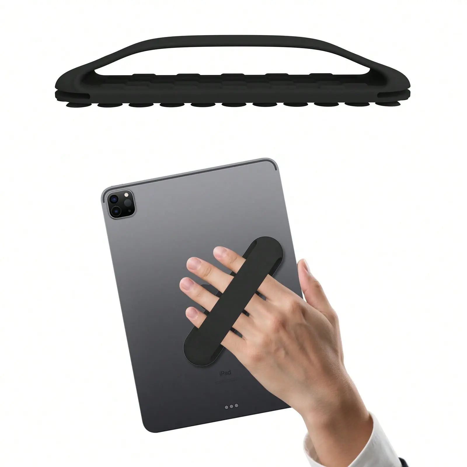 Portable Tablet Handheld Holder with Suction Cup, Anti-Slip Stand for Tablets/e-Readers, Shock-Absorbing Design, Multiple Colors Available