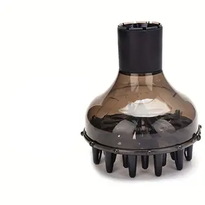 Transparent Hair Dryer Diffuser Attachment, Large Wind Tunnel for All Hair Types, Safe No Formaldehyde, Suitable for Straighteners & Curlers