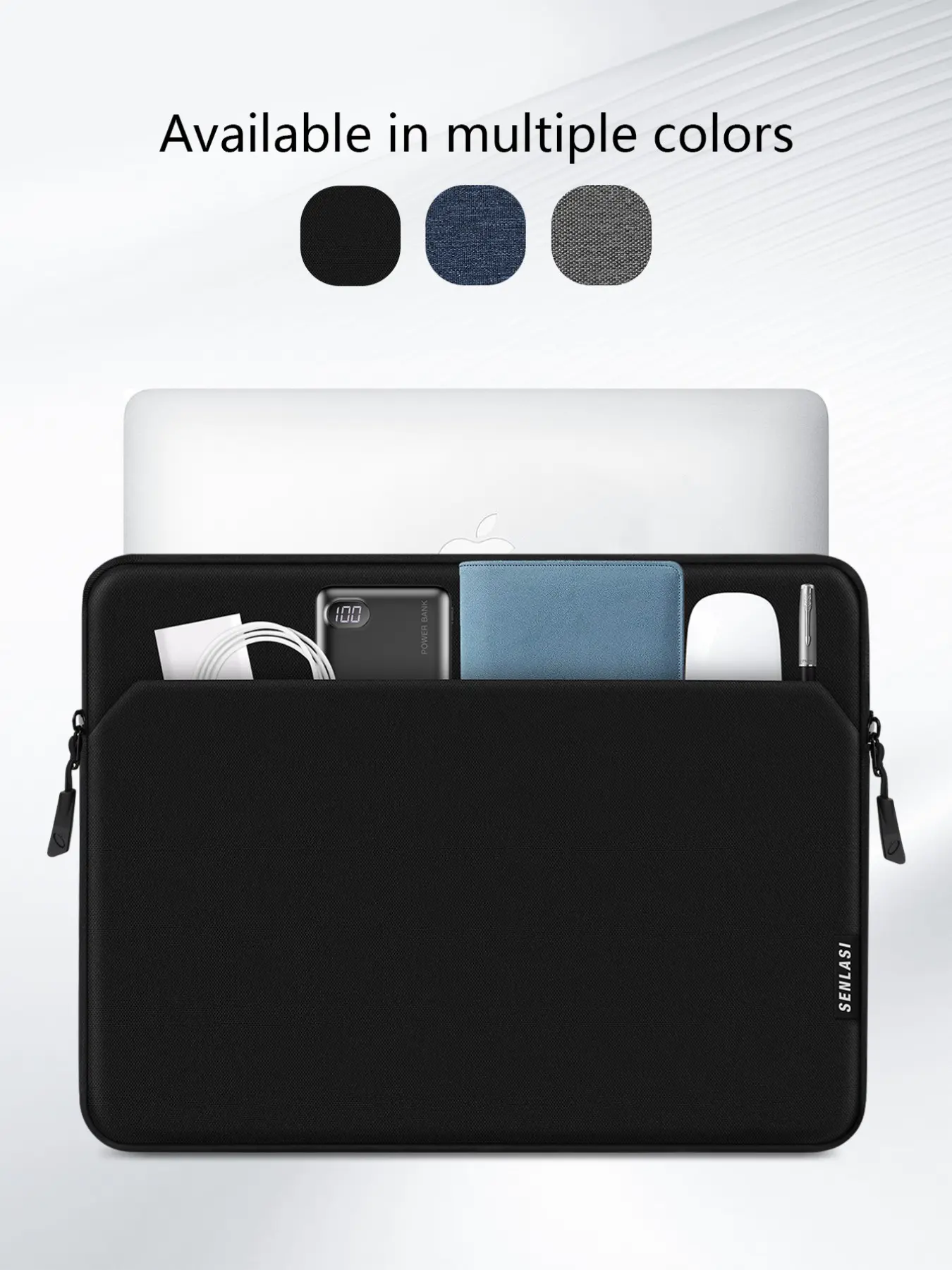 Laptop Bag for 13-15.6 Inch Notebooks, Compatible with Macbook, iPad, Hp Chromebook, Surface Notebook, Durable Laptop Briefcase, Business Laptop Bag
