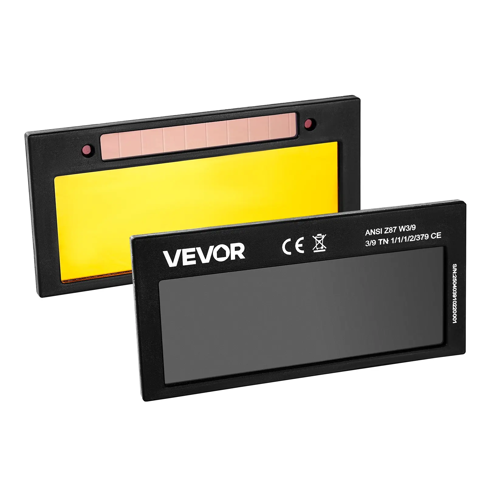 【DealsForYouDays】VEVOR Auto Darkening Welding Lens 4.25" x 2", Shade 11 True Color Welding Lens with Dual Arc Sensors & Gold Coating, Compatible with Most Welding Helmets for TIG, MIG, MMA, ARC Applications