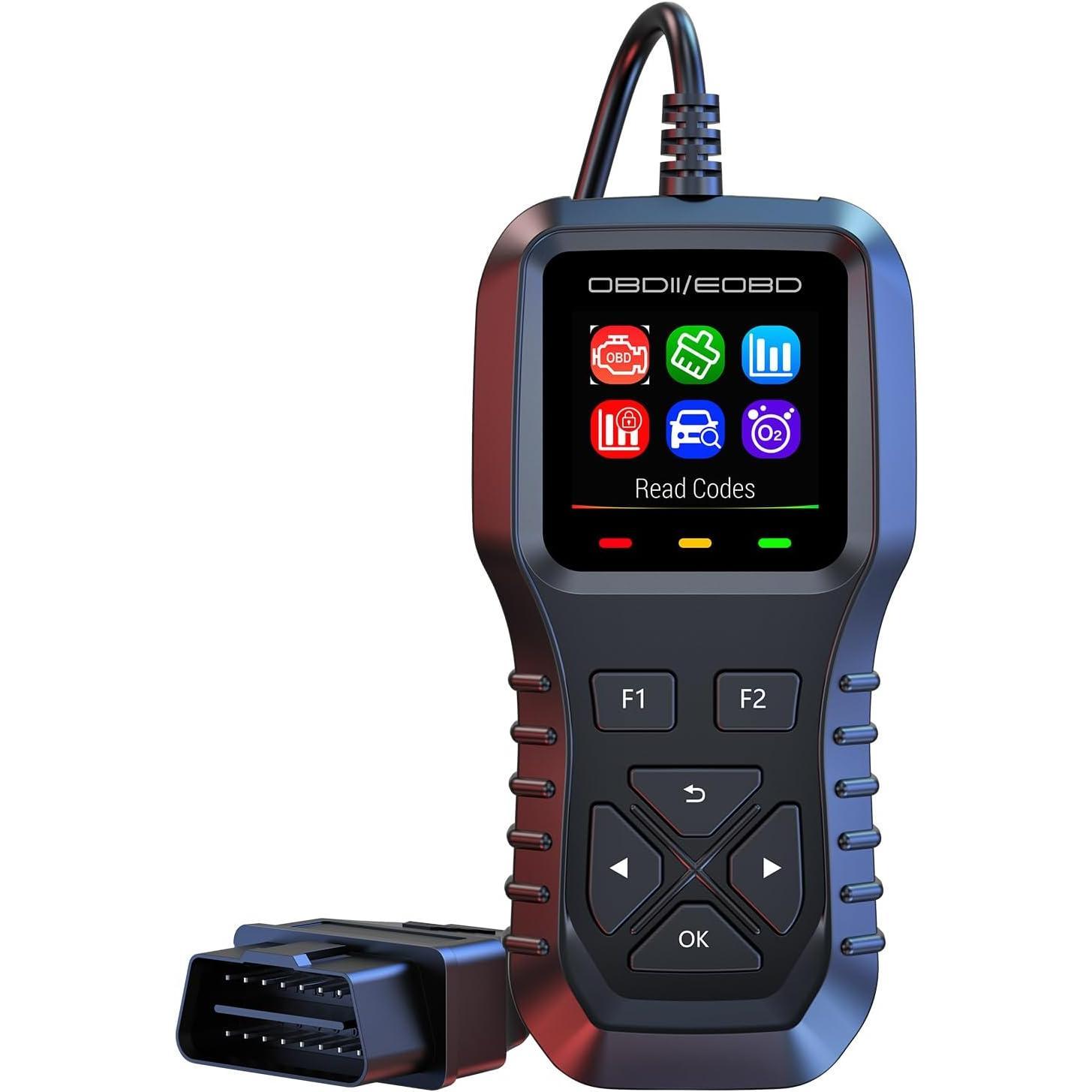 K1 Universal OBD II Scanner Engine Fault Code Reader CAN Diagnostic Scan Tool, Read and Clear Error Codes for 1996 or Newer OBD2 Protocol (Black) K1 Universal OBD II Scanner Engine Fault Code Reader CAN Diagnostic Scan Tool, Read and Clear Error Codes for 1996 or Newer OBD2 Protocol (Black)