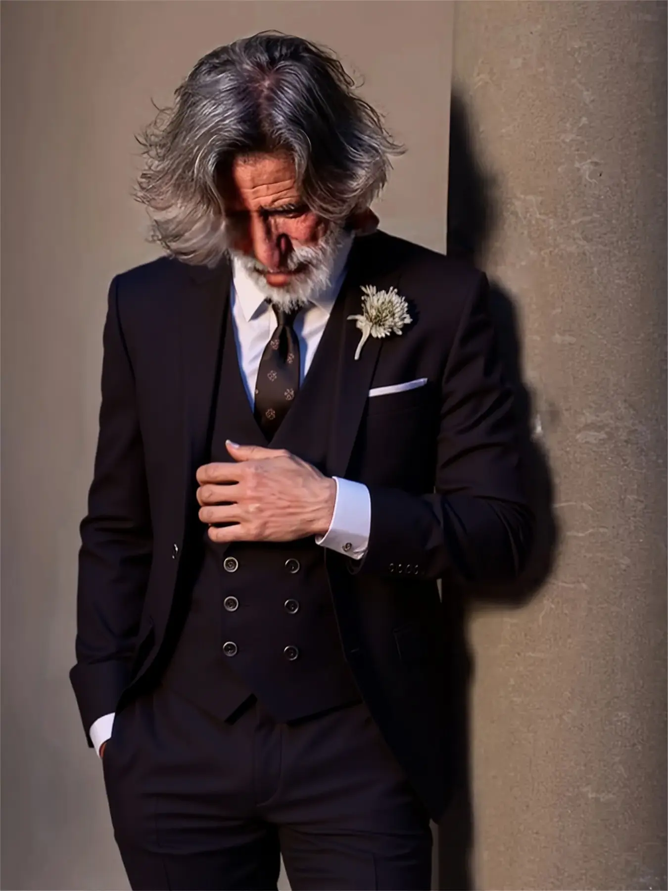 Men'S 3pcs Suit Set, Including a Blazer, Vest, And Trousers, Perfect for Groomsmen, Stylish And Elegant, High-Quality for Weddings, Business Events, And Parties