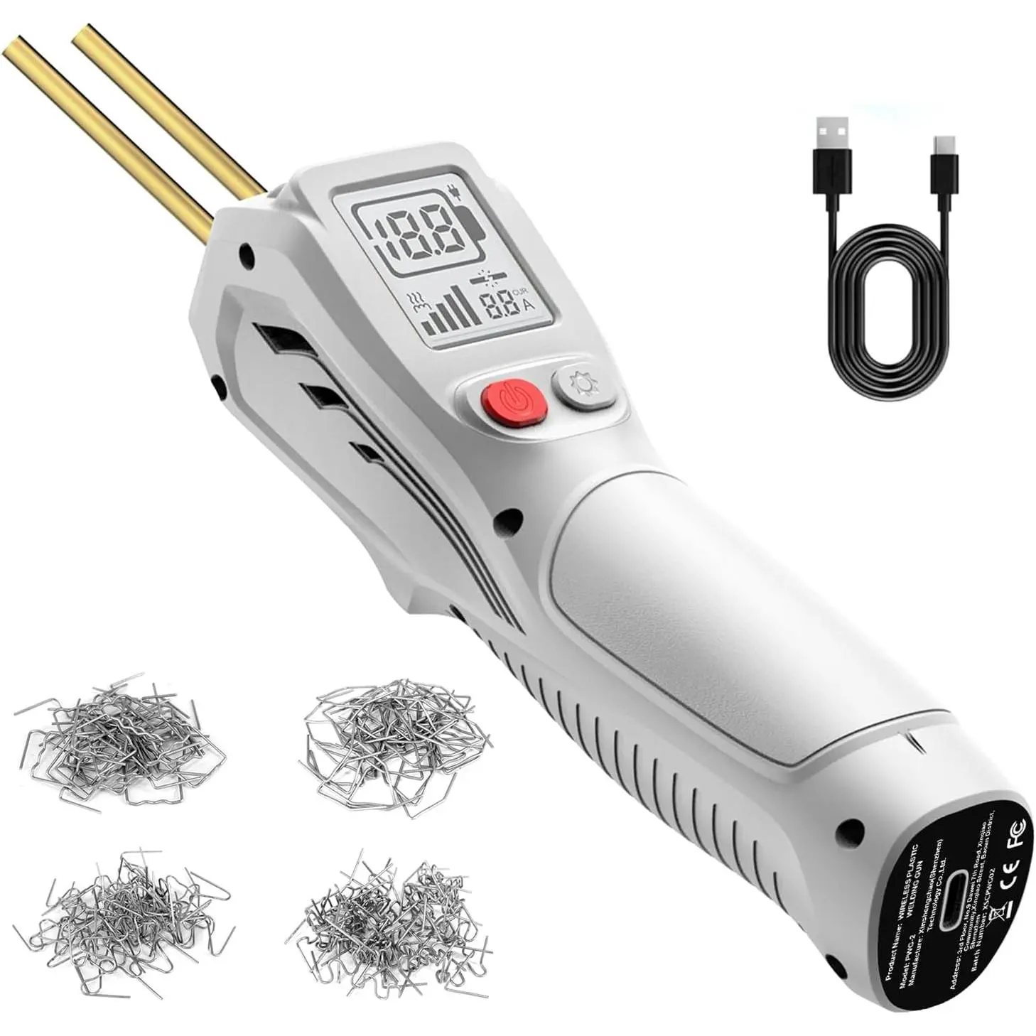 500W Power Welder Kit with 200PCS Welder Stapler - for Bumper Repair, Plastic Surfaces Fixes, DIY Users