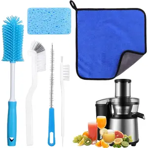 6PCS Cold Press Juicer Cleaning Brush Kit – Complete Cleaning Set for Slow Juicers, Masticating Juicer Accessories & Juice Extractor Parts – Essential Kitchen Cleaning Tool