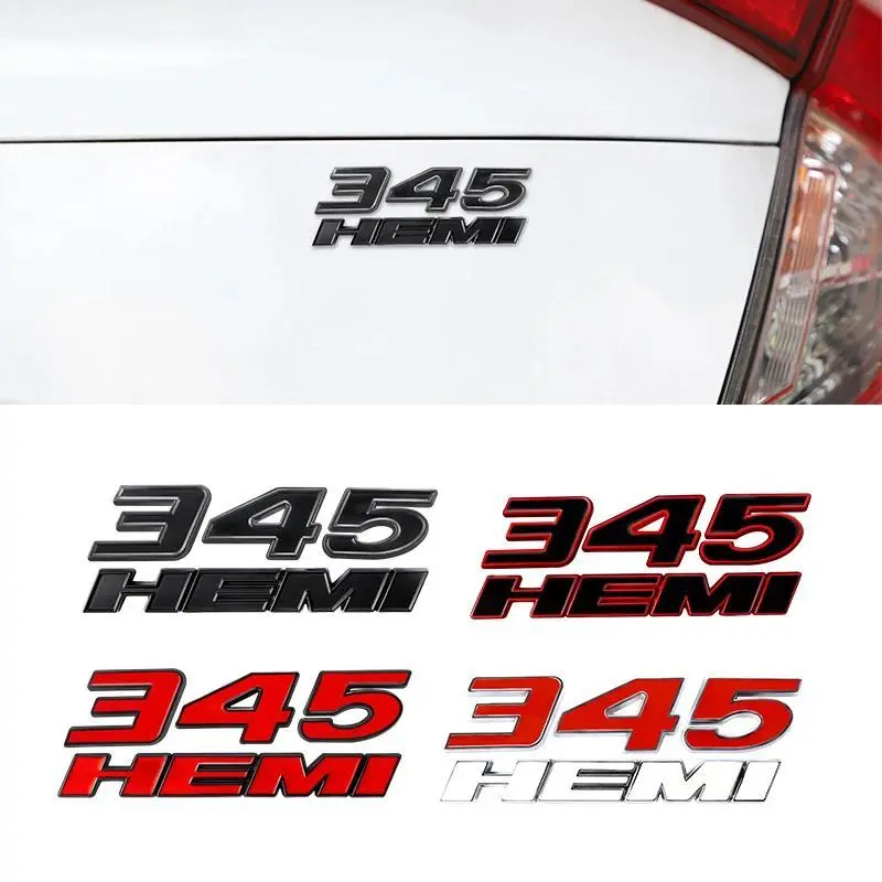 3D Metal Car Stickers 345 392 HEMI Emblem For Dodge Charger Ram 1500 Journey Caliber Nitro Caravan Avenger Dart Challenger
