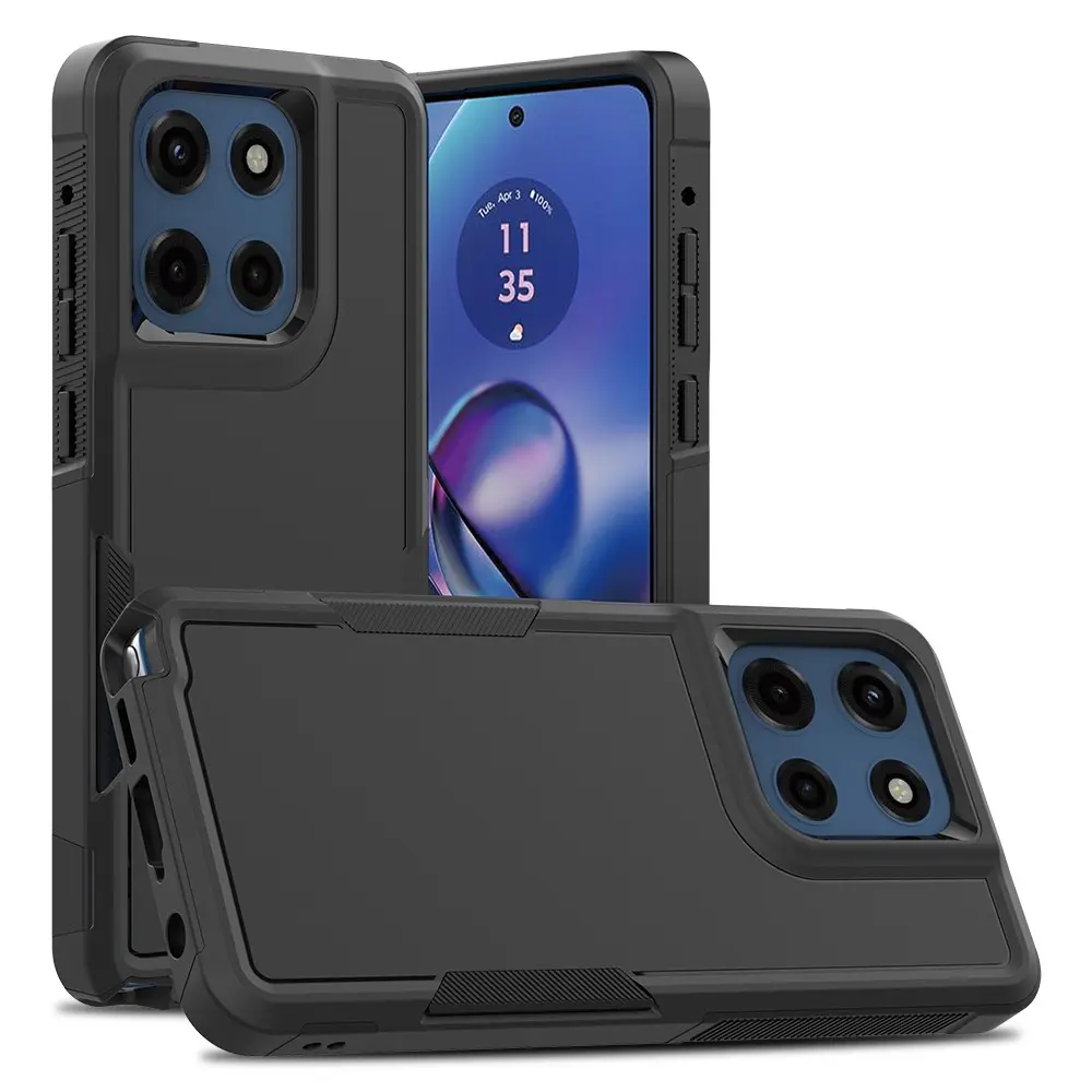 Phone Case for Moto G Play G Power Stylus 5G Edge 2026/2025, Heavy Duty Anti-Drop Case, Hybrid Armor Shell Cover