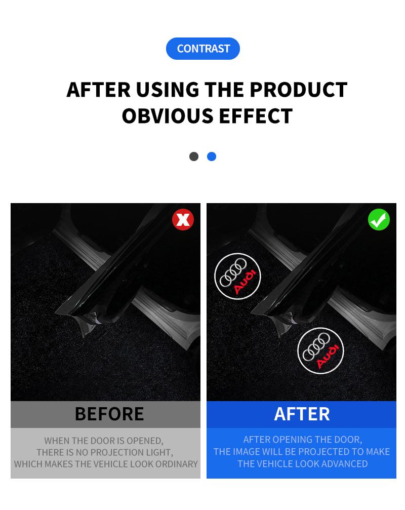 Car Led Courtesy Door Logo Projector Customize Lamp For Audi