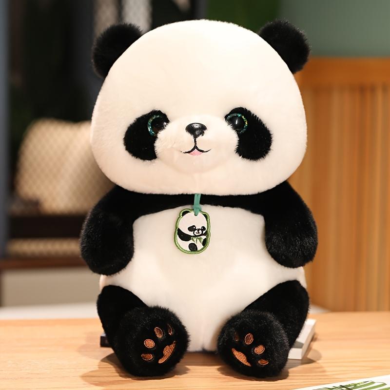 24Cm/9.44In Adorable Panda Stuffed Toy • Soft Polyester Plush Animal • Ideal for Halloween, Easter, Christmas, And Birthday Presents weighted rare Cartoon Gorilla Backpack Whale Shark Kawaii Doll Large Fat Cat surprise Removable Recording Teddy Bear
