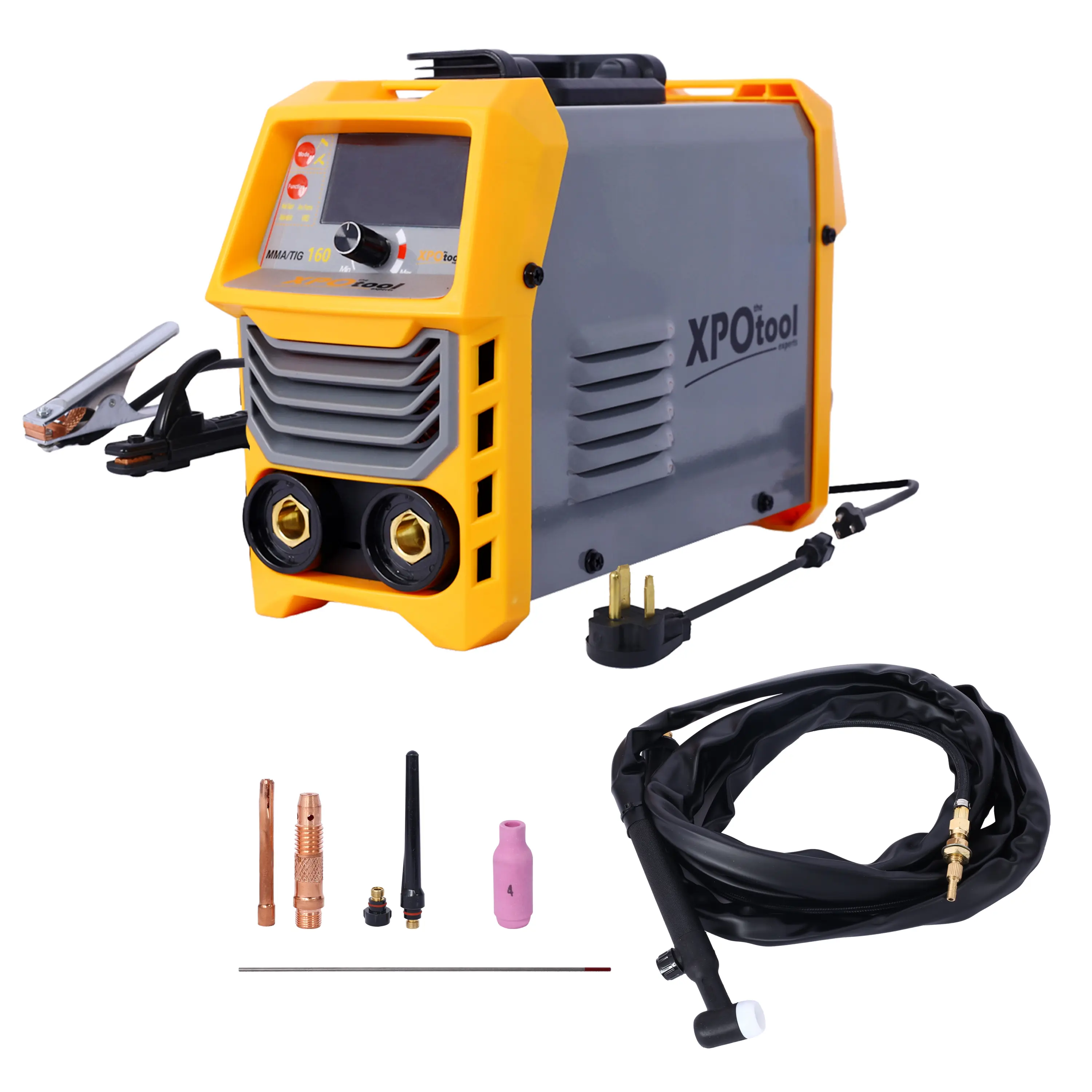ARCH 160A Portable ARC Welder - Dual Voltage 110V/220V IGBT Inverter MMA Stick Welding Machine with Lift TIG Torch, Carry Handle, Actual 160A Output for Home Steel Metal Light Repair, Garage Workshop Use
