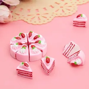 Pretend Play Toy Cake Cake Miniature Dollhouse MIniature DollHouse Cake Simulation Cake Toy Kitchen Kids Toys
