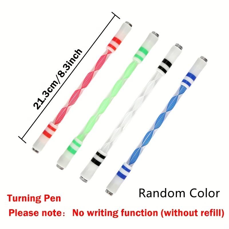 Random Color Glowing LED Spinning Pen, Rolling Stress Relief Fidget Toy with Mesmerizing Lights, Perfect Pocket-sized Gift for Festival Party