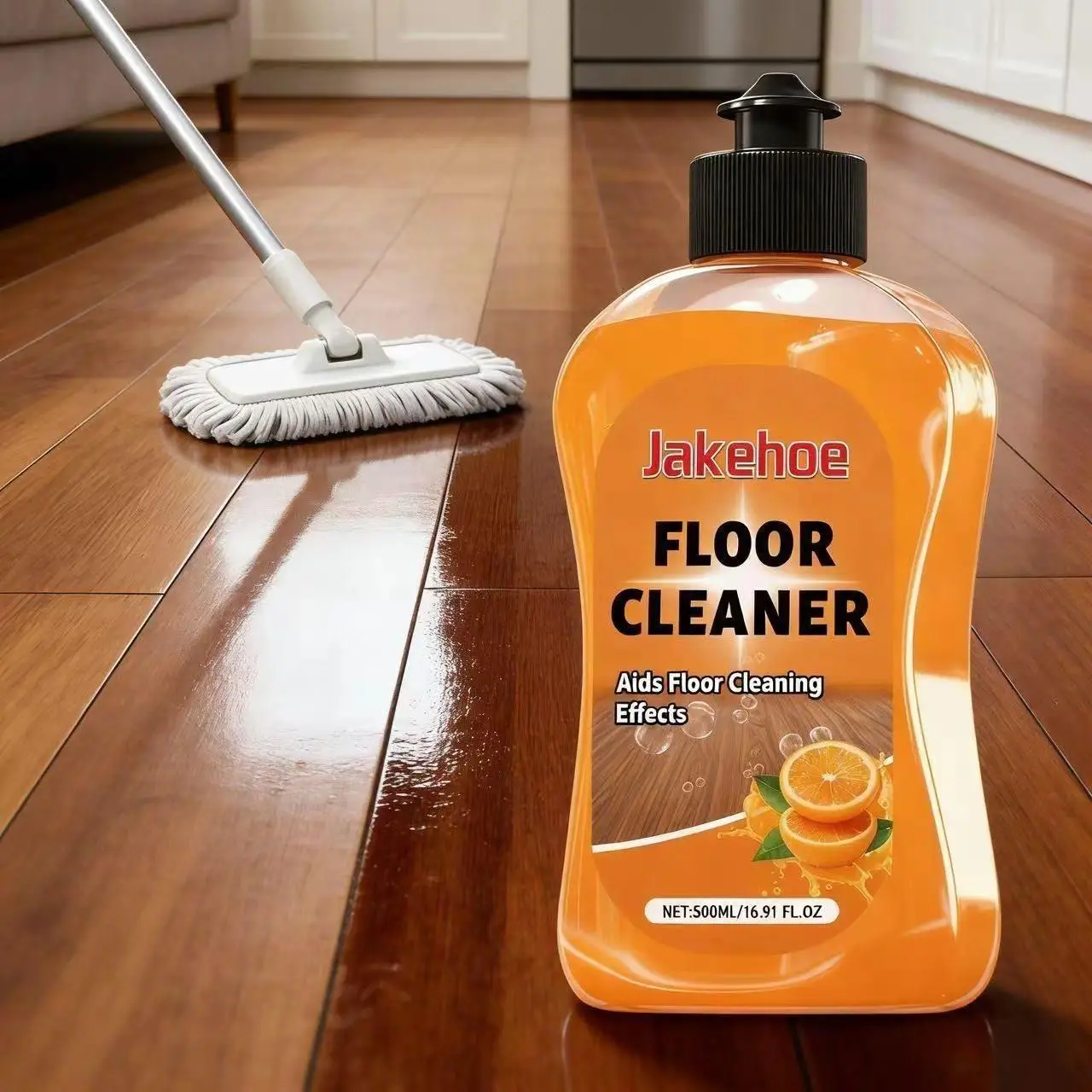 Enzyme-Powered Mop Soap - Long-Lasting Scent Floor Cleaner, Floor Cleaning Solution, Cleaning Liquid, Deep Cleans with No Residue, Fast Drying & Pet/Kid-Safe for All Floors, Works with Mops, Steam Mops & Sprayers, Scented Cleaning Products - 500ml