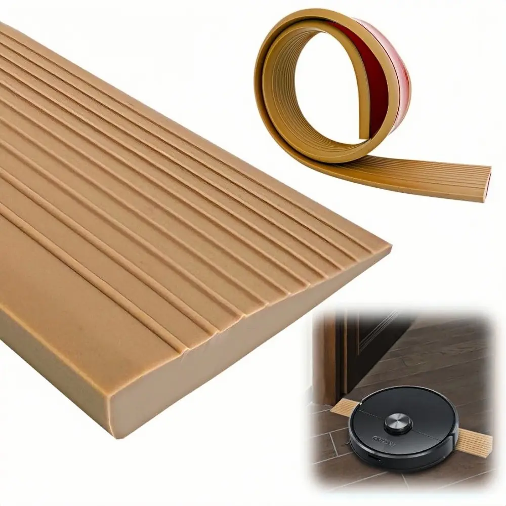 0.9m Self-Adhesive Ramp Stair Strip, 5cm Wide Floor Transition Strip, Multi-Functional PVC Slope Pad, Ideal for Indoor Step Transitions, Easy Installation