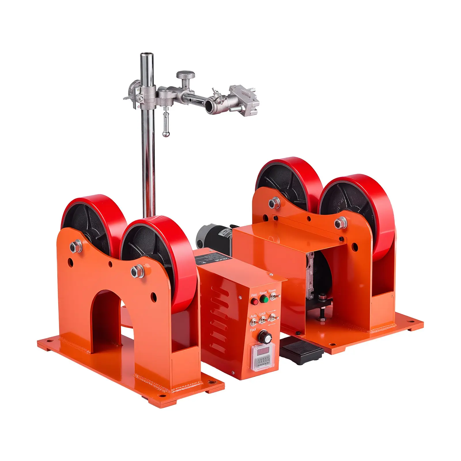 Turning Rolls Linkage Roller, 2205 lbs Load Capacity, 2"-24" Diameter Adjustable, PU Rollers, Pipe Tank Turning Rolls Linkage Roller Rotary Welding Positioner, for Welding Equipment Support