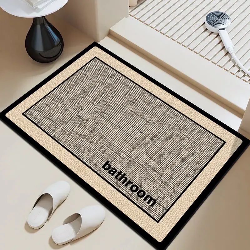 1PCS Thickened Upgrade Alga Mud Absorbent Mat, Quick Drying Non-Slip Bath Shower Room Rug, Soft Skin-Friendly Easy Clean Home Door Mat