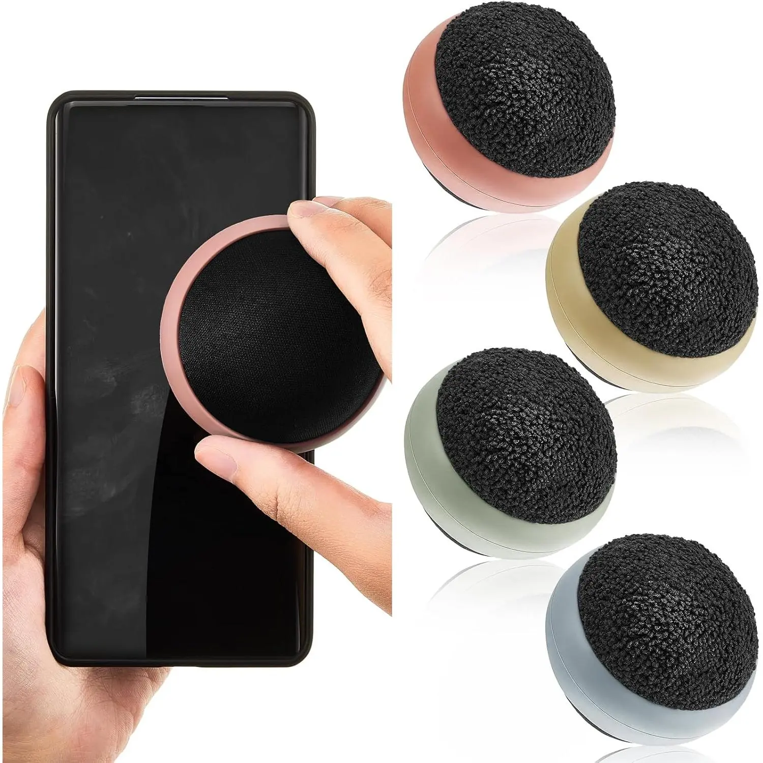 4 Pack  Screen Cleaner Balls Phone Cleaning Ball Microfiber   Screen Glass Cleaner for Easter  Laptop Phone