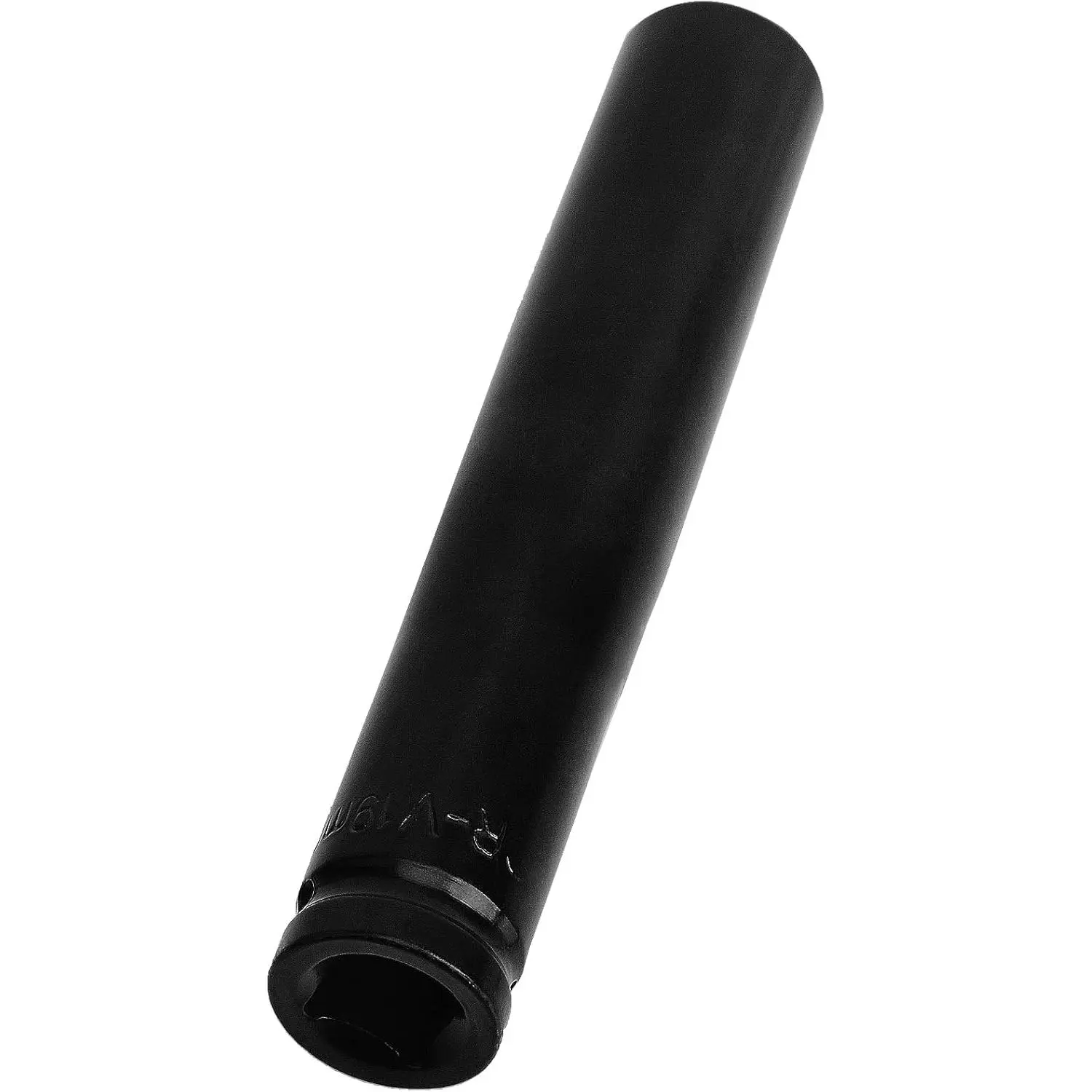 19mm  Socket, 1/2" Drive 6-Point | Deep  Socket, Cr-Mo Alloy Steel, 6" Length, Metric Socket, Durable for Automotive & Machinery Repair