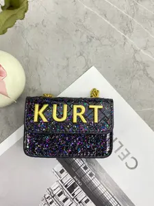 Mini Crossbody Chain Bag, Small Shoulder Bag with Magnetic Letter Flap, Multi-Color Options, Casual Style, All Seasons Use