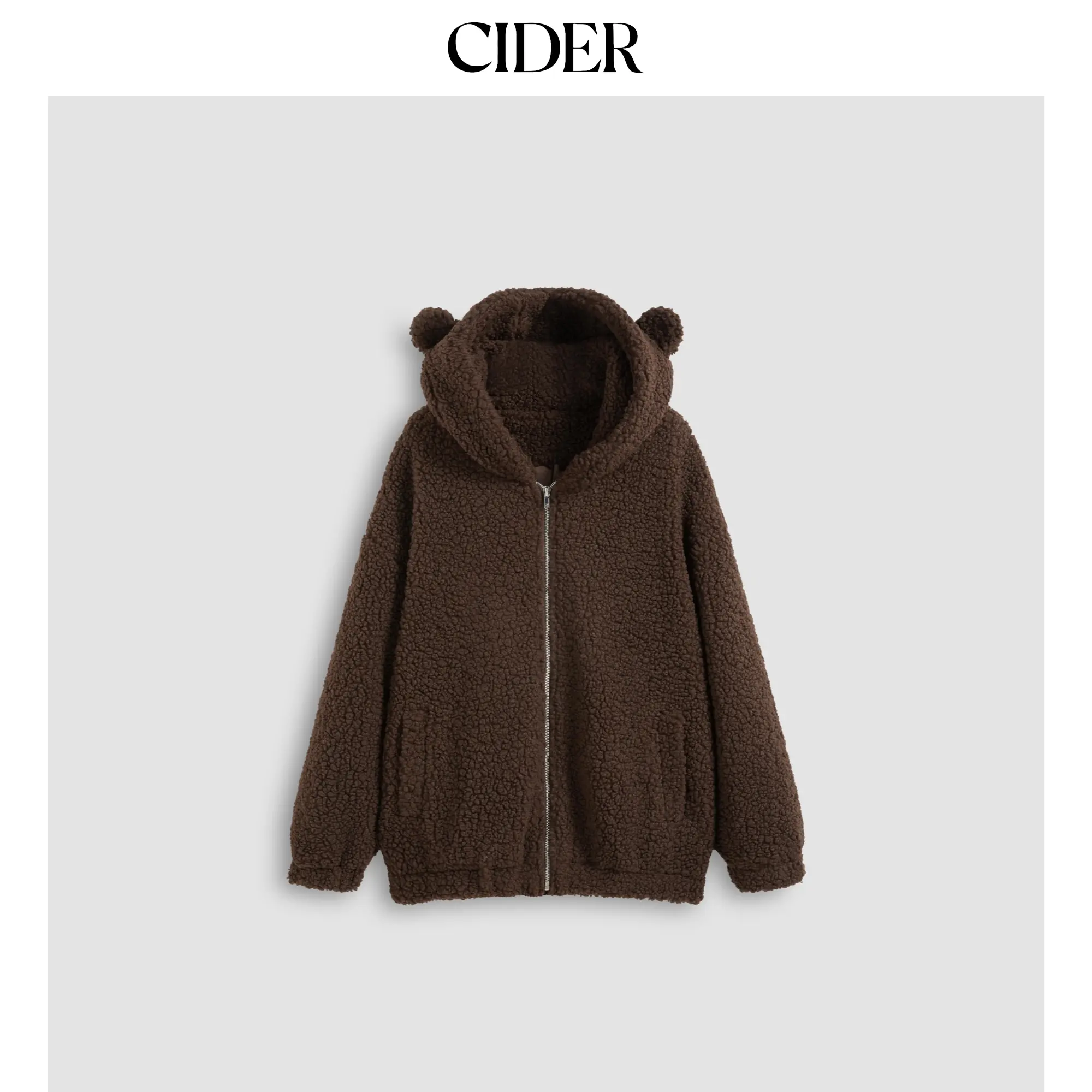 Cider [size 2-26] Teddy Fleece Jacket With Hood