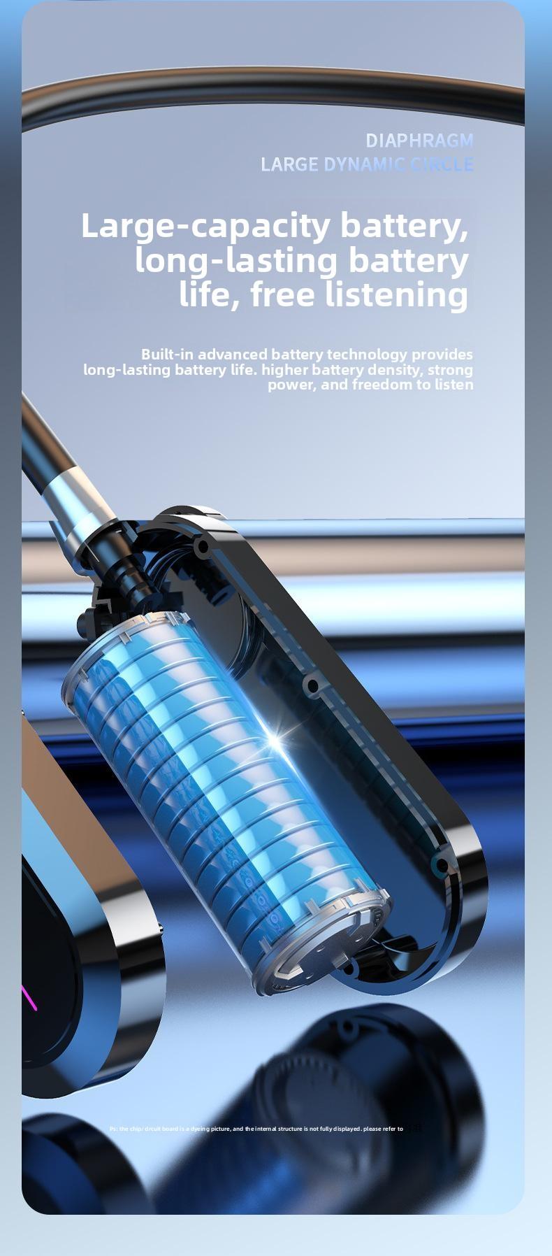 Wireless Neckband Bluetooth Headset for Singing Live Streaming with Real-Time Monitoring & Voice Changer, Long Battery Life & Display, Perfect for Karaoke/Gaming/Travel (No Brand) Portable Speaker Lights