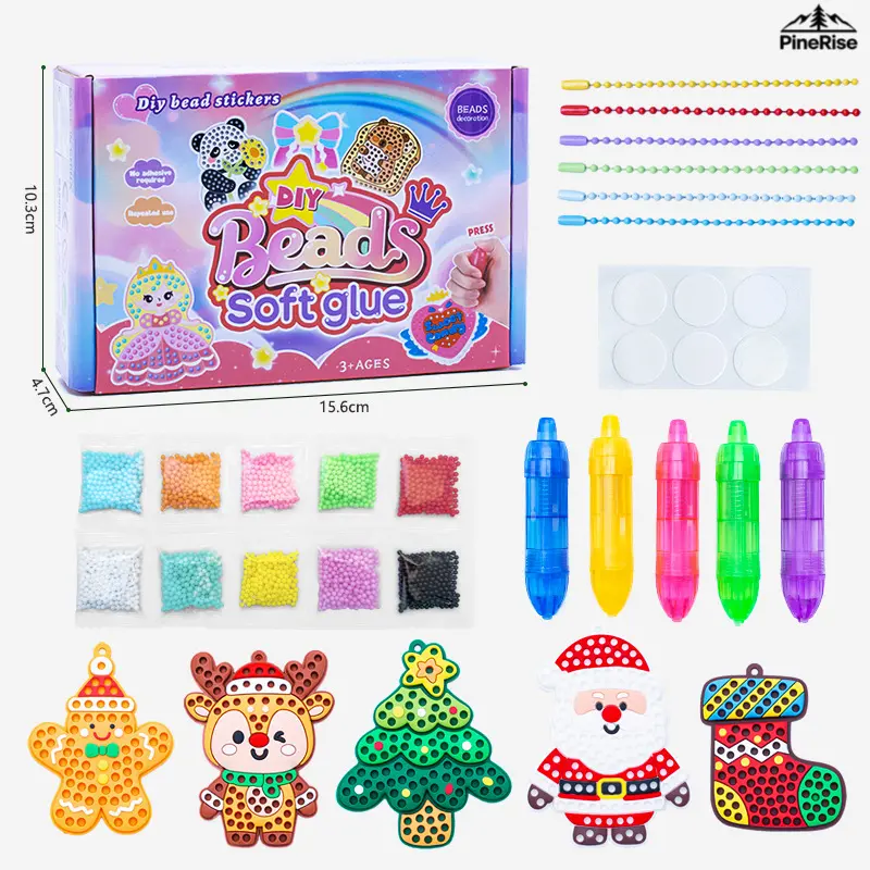 Creative DIY Bead‑Dot Art Keychain Kit Castle Themed Puzzle Handmade Craft Set Decorative Accessory For Indoor Leisure Holiday Gift Matching