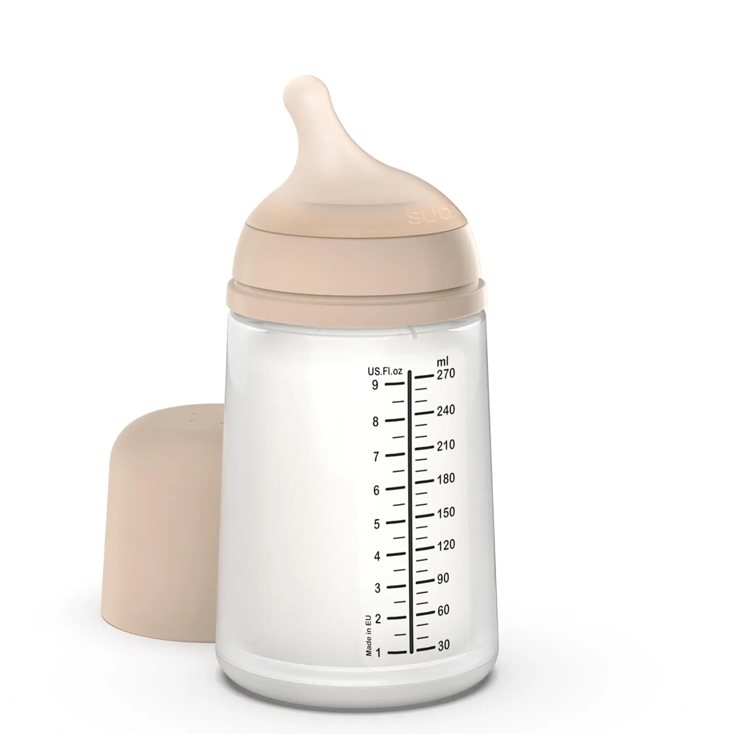 Anti Colic  , No 1 Spanish   Brand, Minimizes  Rejection & Nipple Confusion, Perfect  Breastfeeding , 9 oz, Light Tone, Medium Flow New model fed happy Feeding Bottle