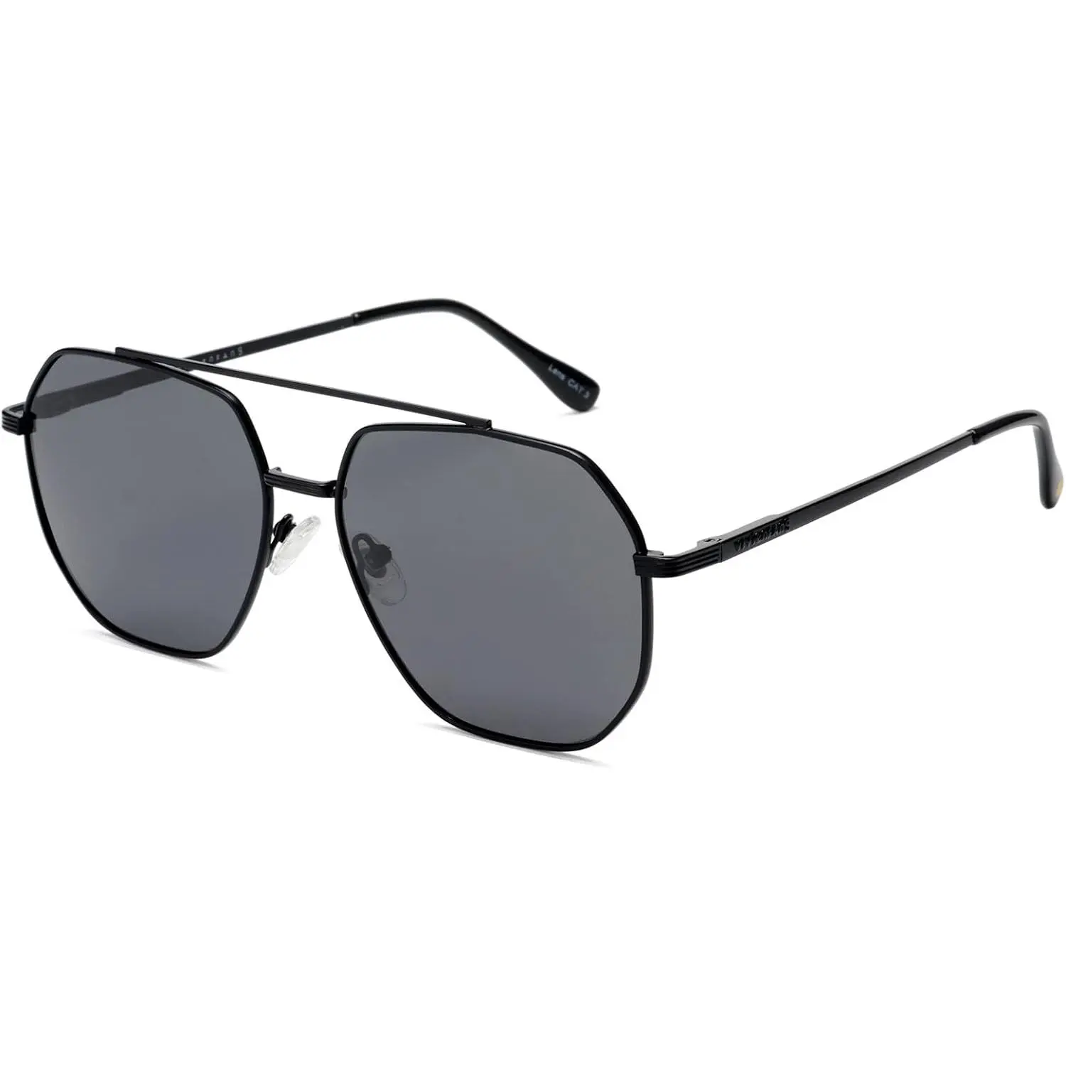 Square Polarized  Aviator Sunglasses Women Men VF3207 | Spring Hinges,Lightweight, Anti glare UV400 Protection, Y2k,for Men Women with Medium & Wide , for Fishing Driving Hiking