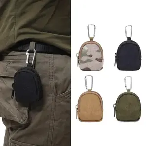 Military-Grade Portable Keychain Pouch | Multifunctional Mini Tool Kit, Coin & Key Organizer, Belt & Backpack Accessory Pouch