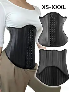 XS-XXXL Women Waist Trainer Shapewear Tummy Control Snatched Waist Training Corset For Summer Outfits Home Cardio Workout Waist Training Journey Wedding Guest Outfit Matching Tubetop Body Shaper