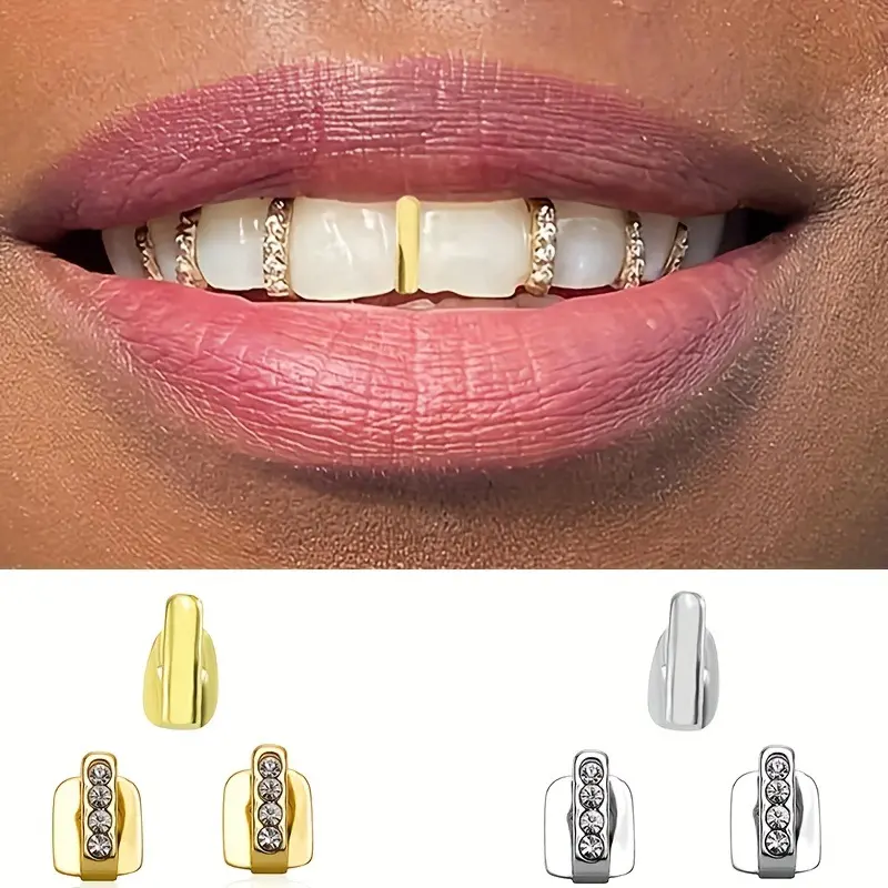 HIPHOP Teeth Grill Set: 5pcs DIY Hip-Hop Teeth Grills HIPHOP Teeth Grill Set: 5pcs DIY Hip-Hop Teeth Grills