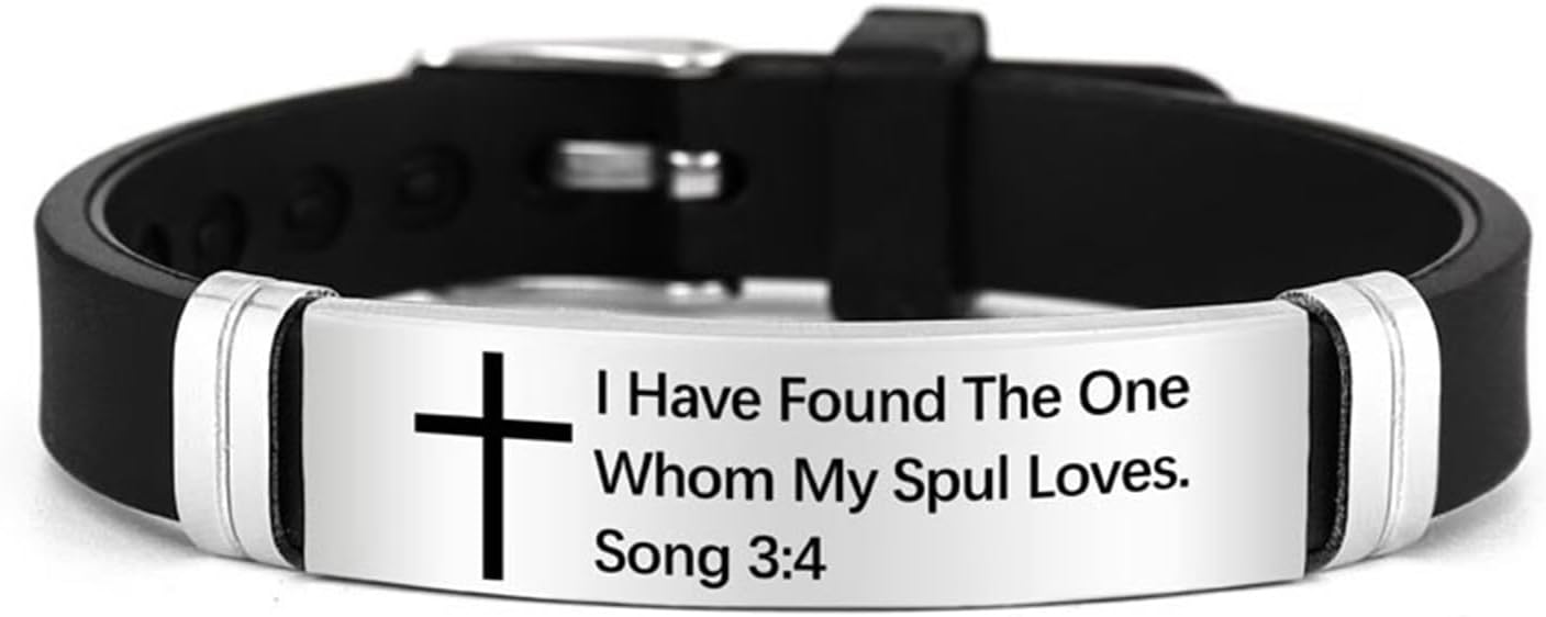 Active silicone and steel bracelet - 7 sports styles available, stainless steel inlaid waterproof wristband, gift for husband, anniversary gift, simple gift