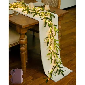 Artificial Olive Lighted Garland for Fireplace Decor, 100 LED 6 Ft Christmas Mantel Garland Fairy Lights Battery Operated, Vines with Lights for Table Bedroom Wedding Easter Spring Decorationfidget toys