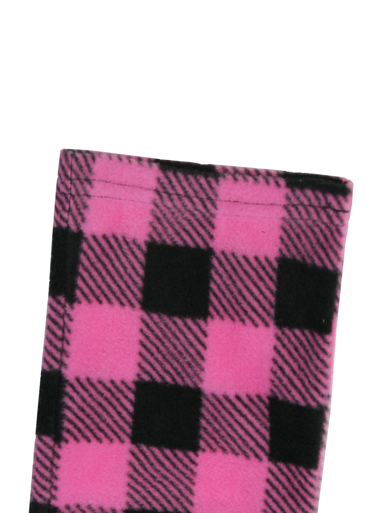 Women's Plaid Pajama Bottoms, Fleece Checked Pajama Pants, Soft Drawstring Lounge Sleep Pants for Women, Sleep Bottoms for Fall & Winter