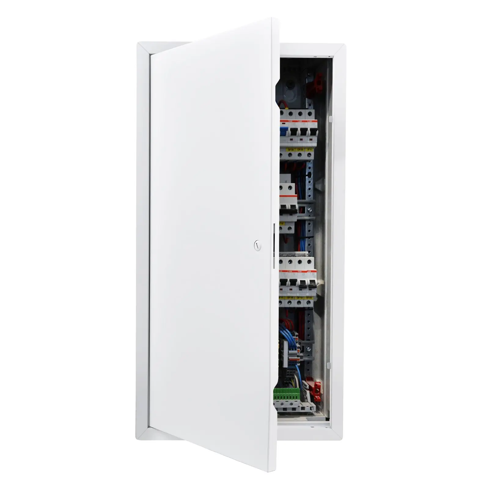 VEVOR Access Panel for Drywall, 30.3 x 15.2 in Galvanized Steel Access Door, Easy Install Hinged Service Panel with Screwdriver Latch, for Ceiling Plumbing Electrical, 14.4 x 29.4 in Cutout Size Whit