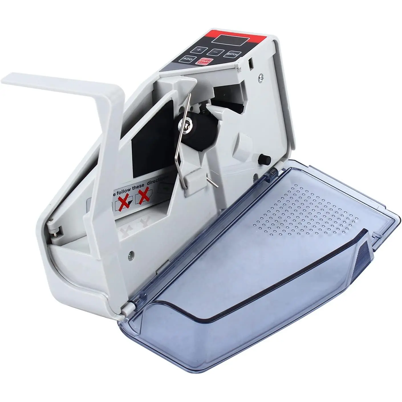 Lightweight Money Counting Machine for Home Organization - Compact Form, Portable, LED Display Screen, Batch Mode, 600pcs/min Speed, 1* Storage Bag, 100-240v 50/60hz Adapter, Suitable for Banks
