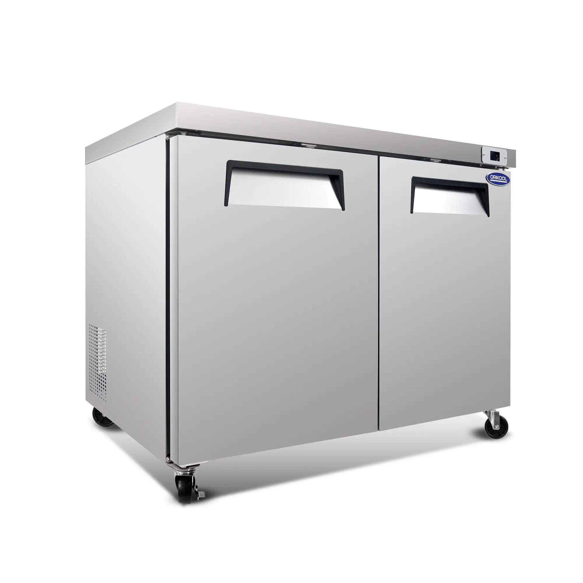 ARCH Orikool 48-Inch Commercial Undercounter Refrigerator 14.1 Cu.Ft 2-Door ETL Listed Stainless Steel Reach-In Cooler with Smooth Casters for Restaurants Cafes Bars Pizzerias Food Service Kitchen Storage, Home Furniture and Household Product