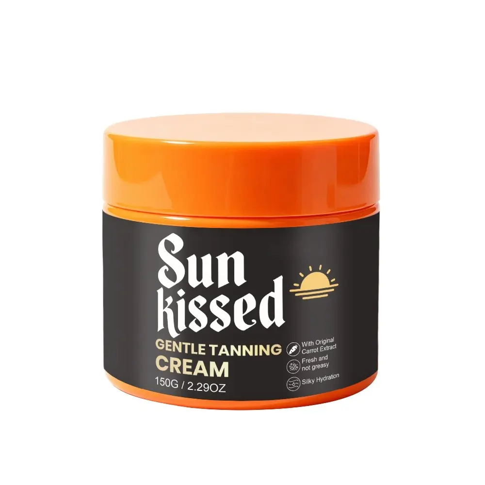Carrot Natural Tanning Cream, 150g, Coconut Oil & Jojoba Oil, Moisturizing Tanning Cream, Flawless Smooth Tanning, Tanning Products. Evens out tanning. Creates a natural-looking skin tone. Lightweight and luminous finish. Suitable for all skin types.