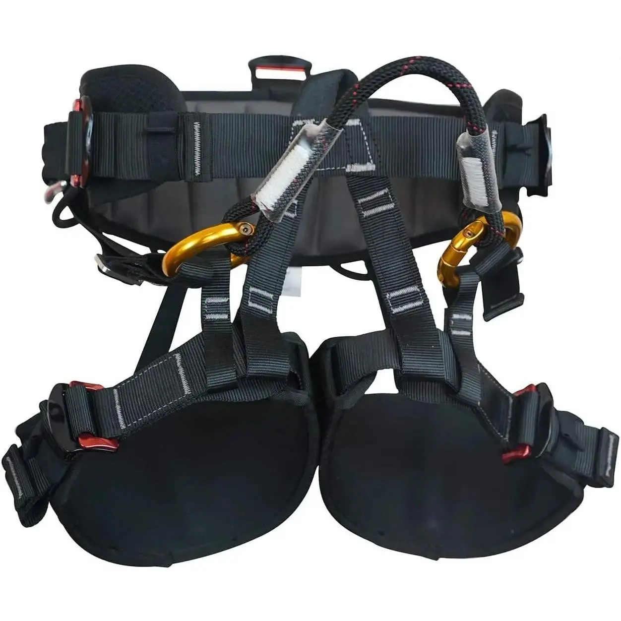 Climbing Harness, Half  Tree Climbing Harness Men,Thicken Widen Protect  Safety Harness for Arborist Harness,Working Rescuing at Height Safety Belt Harness