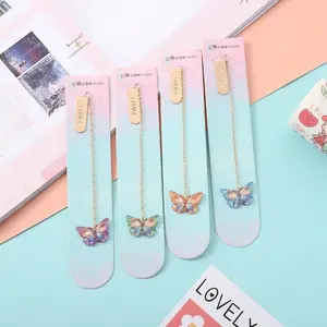 4pcs Metal Butterfly Bookmarks, Cute Girl Bookmark Clips, Perfect for Students, Writers, Readers, Teens, Men, Women, Adults, Back-To-School Essentials