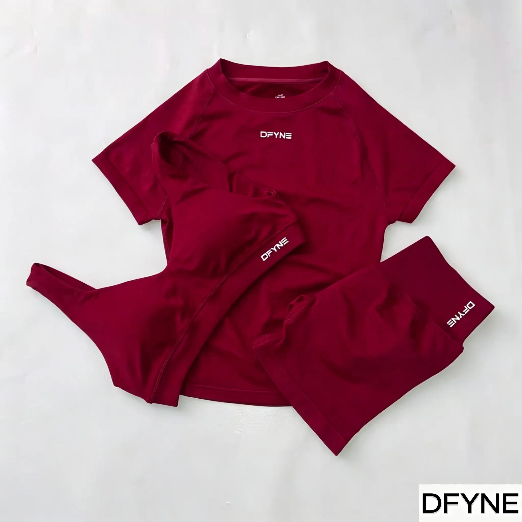 DFYNE Seamless 2-Piece Bra Set, Butt Lifting for Running Outdoor & Yoga