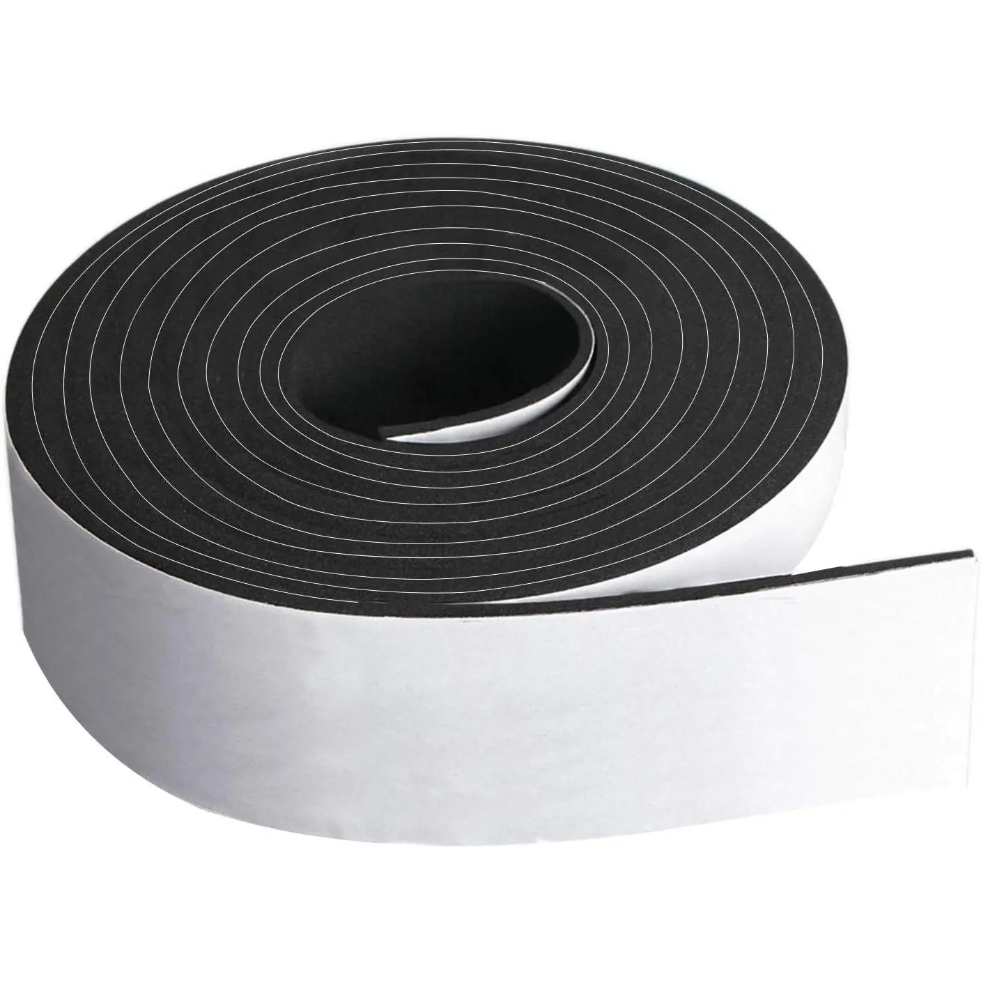 Neoprene  Strip Roll By , 3" Wide x 10' Long 1/16" Thick, Weather Seal High Density Stripping with Adhesive Backing – Weather Strip Roll Insulation  Strips