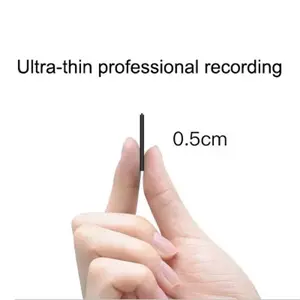 Ultra-Thin Tiny hd Mini Voice Recorder 4-32GB Digtal Professional Sound Activated Dictaphone Noise Reduce Record 8GB MP3 Player