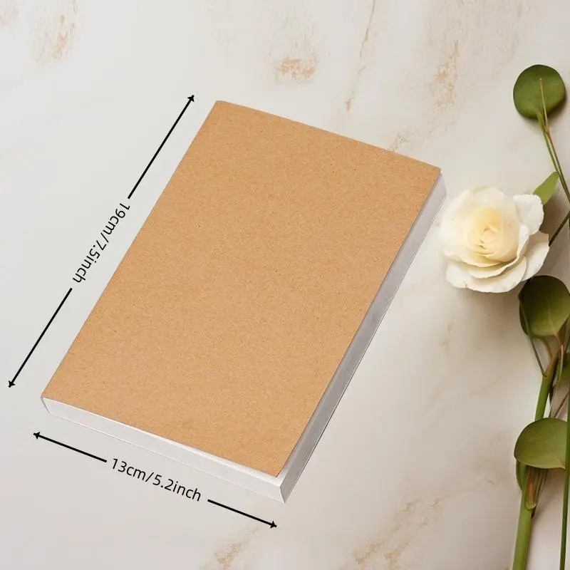 Vintage Thick 256-Page Leather Notebook, Lined Blank Dual Pages, Ideal for Students and Office Use, Perfect Diary Journal
